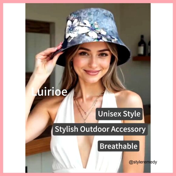 Packable Polyester Bucket Hat for Outdoor Sun Protection